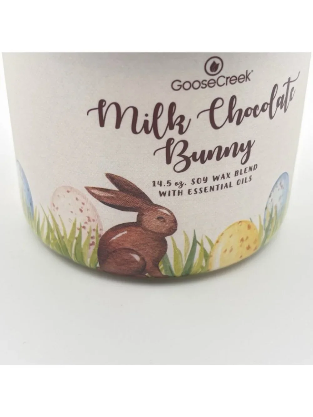 Goose Creek Milk Chocolate Bunny 3 Wick Jar Jar Candle 14.5 oz Easter Gourmand